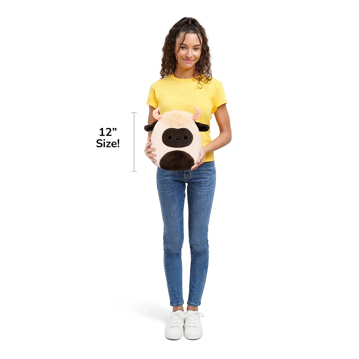 Squishmallows Fuzz-A-Mallows Vénus le mouton à nez noir